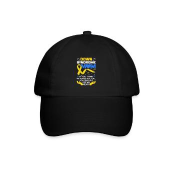 Down Syndrome Mom Down Syndrome Awareness - Baseballkappe - Schwarz/Schwarz - Vorne