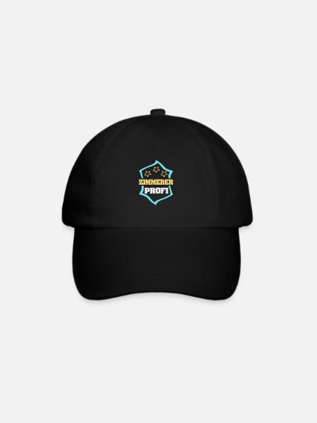 Zimmerer als Beruf - Baseballkappe - Schwarz/Schwarz