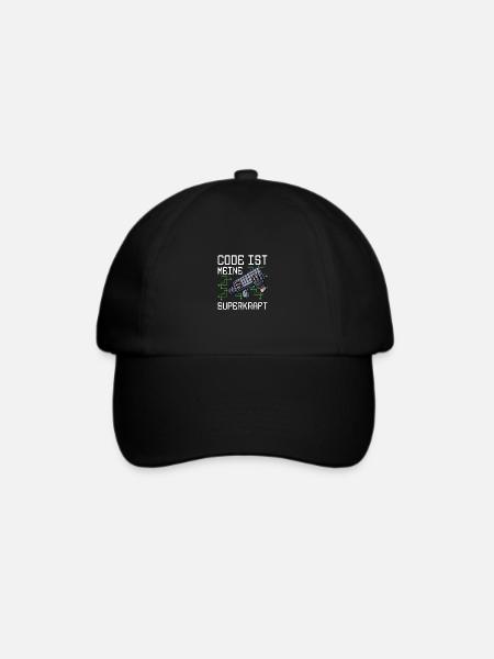 Code Ist Meine Superkraft Software Entwickler Code - Baseballkappe - Schwarz/Schwarz