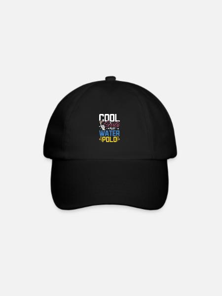 Cool girls play water polo - Baseballkappe - Schwarz/Schwarz