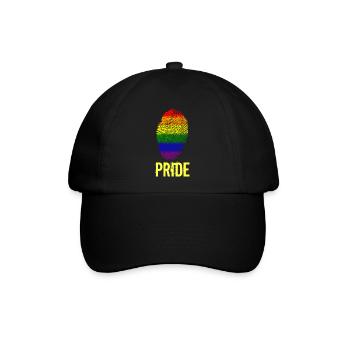 Pride Stolz Fingerabdruck - Baseballkappe - Schwarz/Schwarz - Vorne