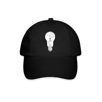 Die Lampe - Baseballkappe - Schwarz/Schwarz - Vorne
