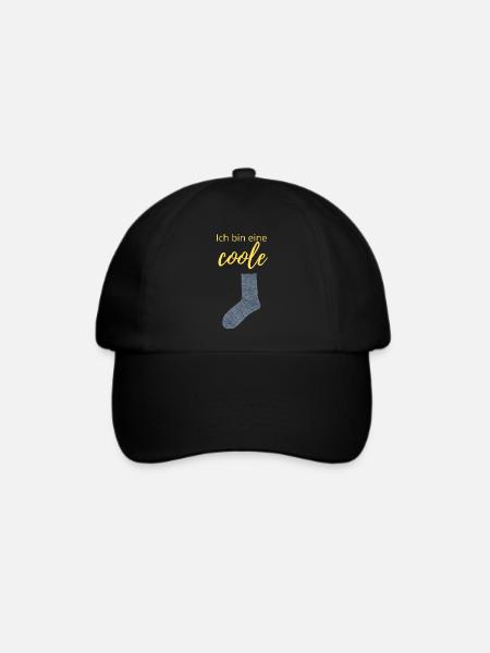 coole Socke - Baseballkappe - Schwarz/Schwarz