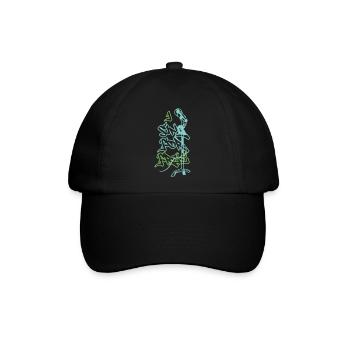 Ich Singe Kostenlos - Baseballkappe - Schwarz/Schwarz - Vorne