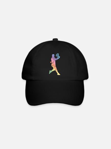 Tennis sport - Baseballkappe - Schwarz/Schwarz