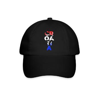 Kroatien Kroatien Hrvatska Kroaten vatreni kuna hrv - Baseballkappe - Schwarz/Schwarz - Vorne