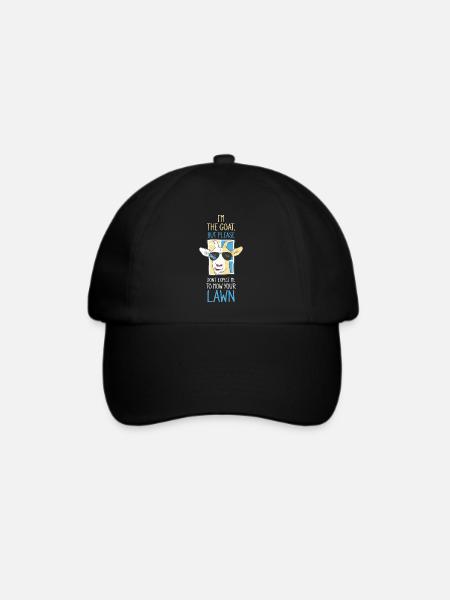 Ich bin die Ziege - Baseballkappe - Schwarz/Schwarz