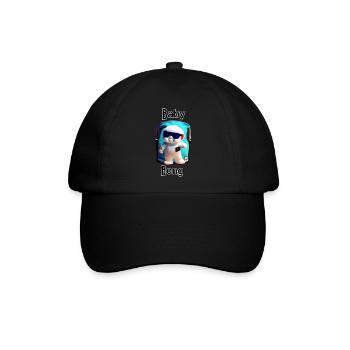 Baby Chill Maskottchen - Baseballkappe - Schwarz/Schwarz - Vorne