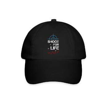 Shoot For Life Sniper - Baseballkappe - Schwarz/Schwarz - Vorne