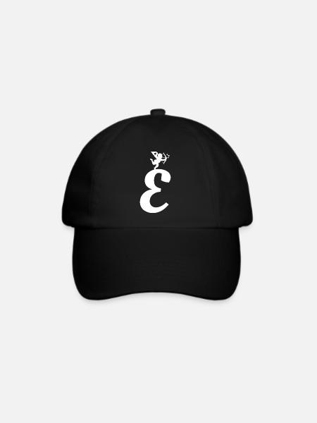 E - Baseballkappe - Schwarz/Schwarz