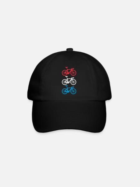 Fahrrad Radsport Luxemburg - Baseballkappe - Schwarz/Schwarz