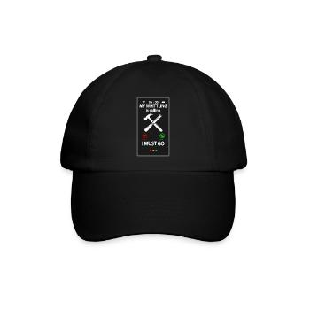 Whittling Holzschnitzer Holz Schnitzen Spruch - Baseballkappe - Schwarz/Schwarz - Vorne