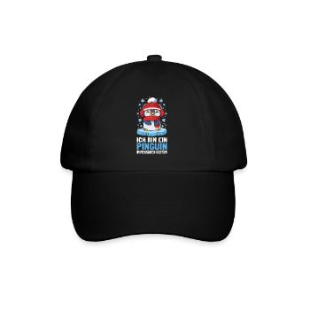 Pinguine Ich Bin Ein Pinguin - Baseballkappe - Schwarz/Schwarz - Vorne
