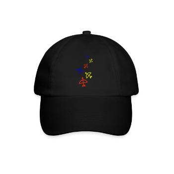 Pfeil und Bogen - Baseballkappe - Schwarz/Schwarz - Vorne