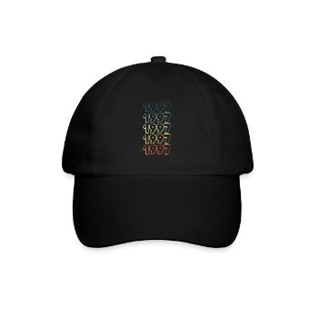 Jahr 1997 - Baseballkappe - Schwarz/Schwarz - Vorne