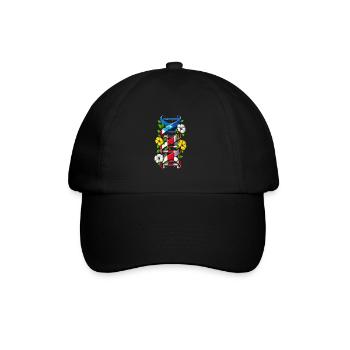Puerto Rico Boricua DNA-Kette - Baseballkappe - Schwarz/Schwarz - Vorne