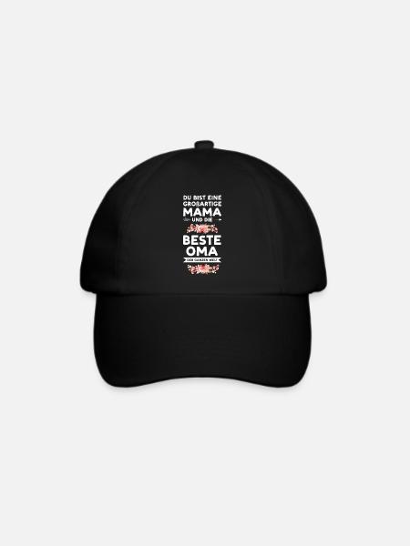 Mama Oma Großmutti Geschenk - Baseballkappe - Schwarz/Schwarz