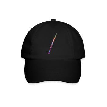 Querflöte - Baseballkappe - Schwarz/Schwarz - Vorne