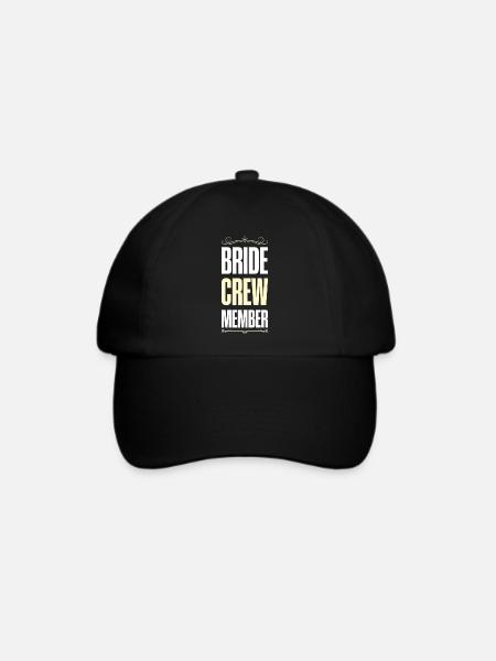 Bride Crew - Baseballkappe - Schwarz/Schwarz