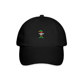 The Teacher Elf Lehrer Ugly Christmas Design - Baseballkappe - Schwarz/Schwarz - Vorne