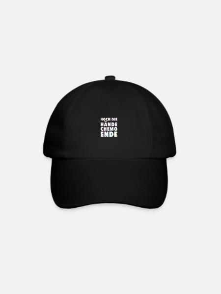 Chemo Krebstherapie Krebs Geschenk - Baseballkappe - Schwarz/Schwarz