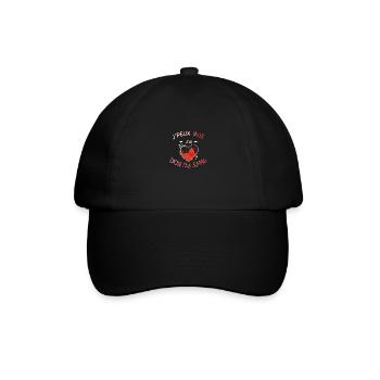 Ich kann nicht, ich kann kein Blut spenden - Baseballkappe - Schwarz/Schwarz - Vorne