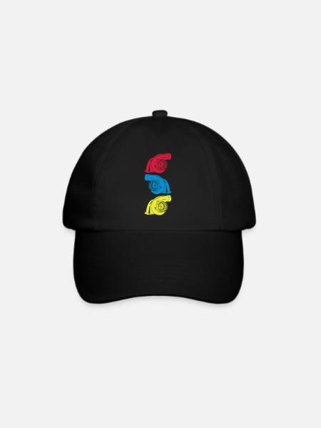 Turbo 3 er - Baseballkappe - Schwarz/Schwarz