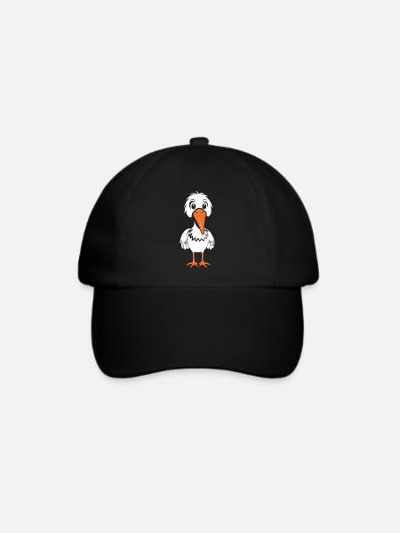 Storch - Baseballkappe - Schwarz/Schwarz