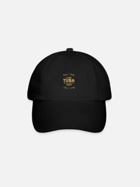 Ohne Tuba unmoeglich - Baseballkappe - Schwarz/Schwarz