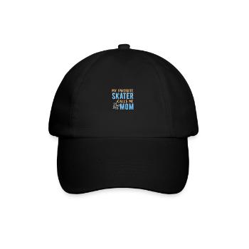 Eiskunstlauf - Baseballkappe - Schwarz/Schwarz - Vorne