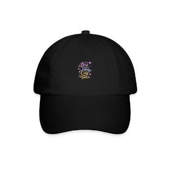 Cross Stitch Kreuzstich Sticken - Baseballkappe - Schwarz/Schwarz - Vorne