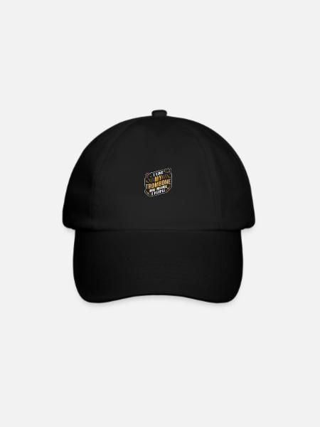 Posaune Posaunist - Baseballkappe - Schwarz/Schwarz