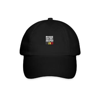 Belgier Belgien - Baseballkappe - Schwarz/Schwarz - Vorne