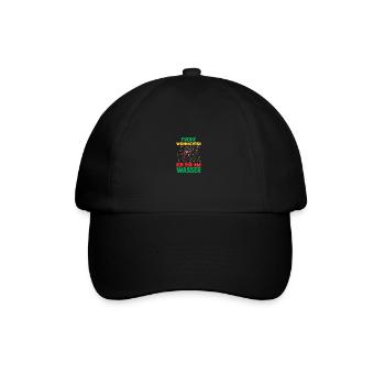 Weihnachtsmann Angeln Weihnachtsfest Weihnachten - Baseballkappe - Schwarz/Schwarz - Vorne