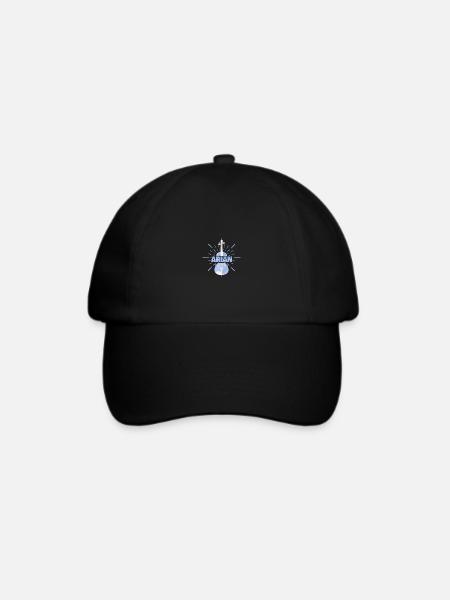 Geschenk für Arian - Baseballkappe - Schwarz/Schwarz