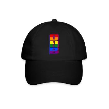 DNB Vert Original Junglist Drum n Bass Pride - Baseballkappe - Schwarz/Schwarz - Vorne
