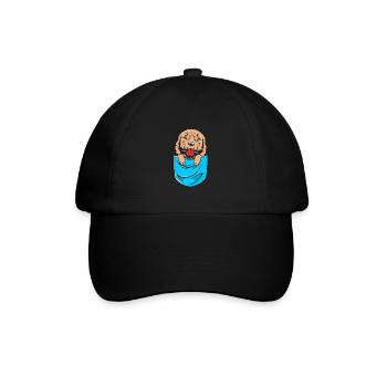 Goldendoodle - Baseballkappe - Schwarz/Schwarz - Vorne
