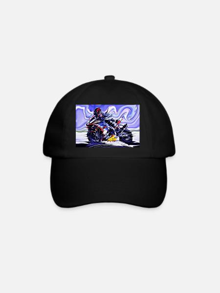 Fullspeed On Two Wheels color - Baseballkappe - Schwarz/Schwarz