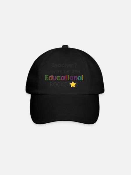 Teacher I prefer the term Educational Lehrer Shirt - Baseballkappe - Schwarz/Schwarz