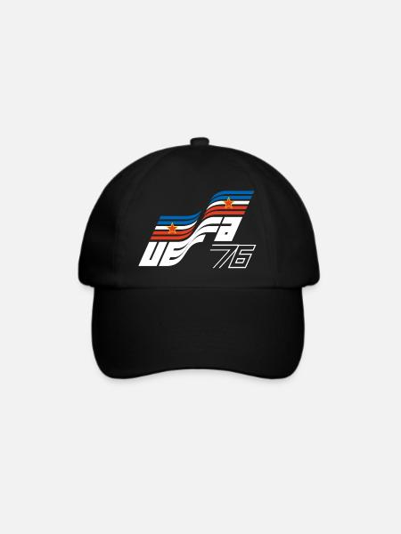 Jugoslawien - Fussball Design 1976 (w) - Baseballkappe - Schwarz/Schwarz