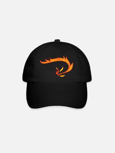 fire 6 - Baseballkappe - Schwarz/Schwarz
