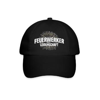 feuerwerk - Baseballkappe - Schwarz/Schwarz - Vorne