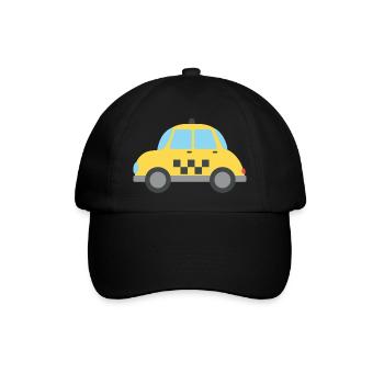 taxi - Baseballkappe - Schwarz/Schwarz - Vorne