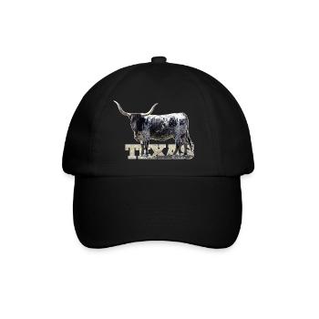 Texas Longhorns - Baseballkappe - Schwarz/Schwarz - Vorne