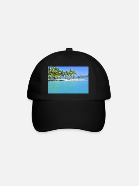 Bora Bora Lagune - Baseballkappe - Schwarz/Schwarz