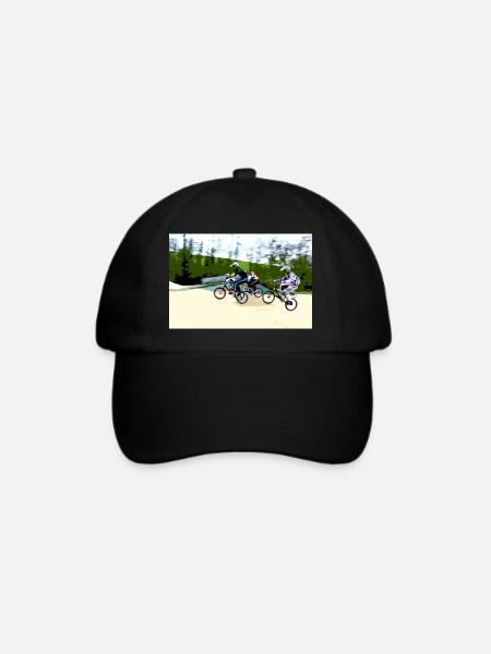bmx - Baseballkappe - Schwarz/Schwarz