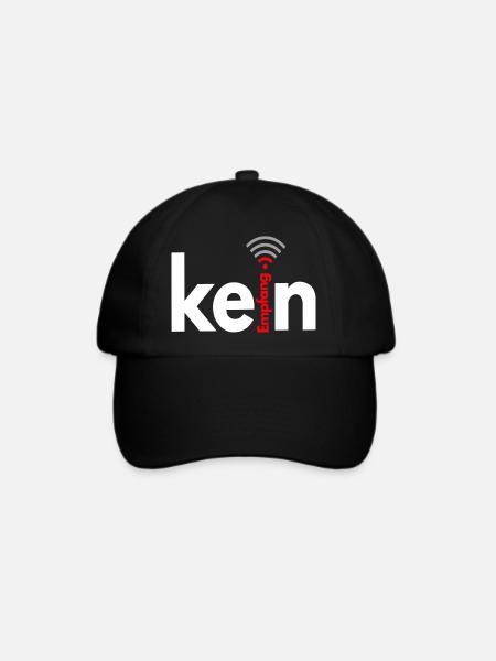 kein Empfang - Baseballkappe - Schwarz/Schwarz