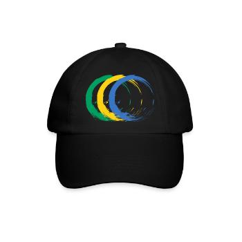 Gabun - Baseballkappe - Schwarz/Schwarz - Vorne