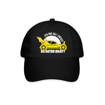 Ich mag halt einfach RC Autos okay? Modellbau RC - Baseballkappe - Schwarz/Schwarz - Vorne