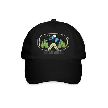 Dream Ahead - Baseballkappe - Schwarz/Schwarz - Vorne